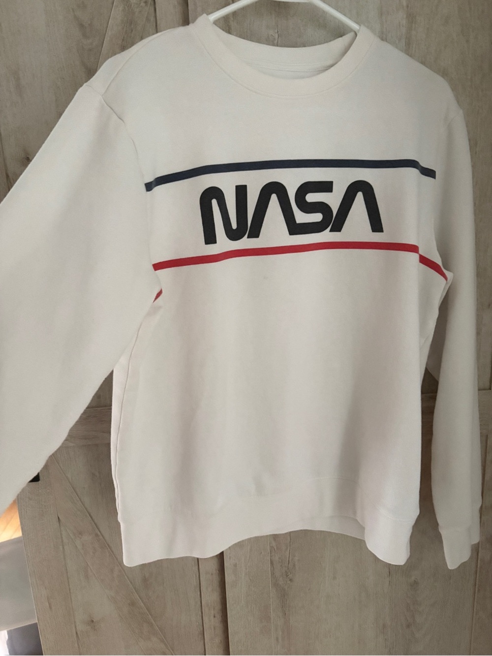 NASA Crewneck Sweatshirt | Black Logo | S/M